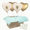 Heliumballon-Geschenk Hochzeit " Mr. & Mrs."