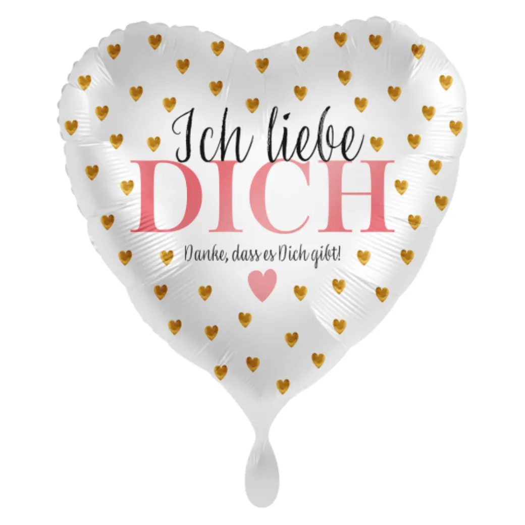 Heliumballon-Geschenk "Ich liebe Dich...Danke, dass es Dich gibt!"