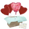 Heliumballon-Geschenk "I love you" Wasserfarben