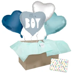Heliumballon-Geschenk "It's a Boy" Herz