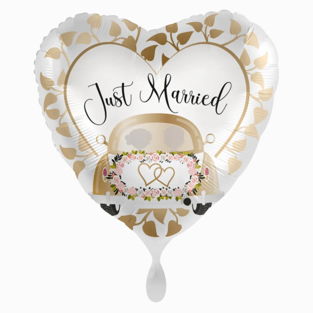 Heliumballon-Geschenk ''Just Married''