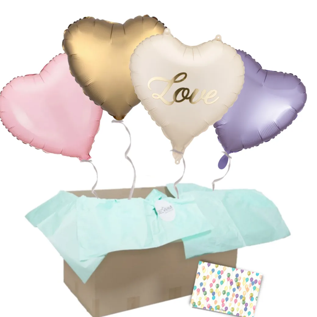 Heliumballon-Geschenk "Love" Elegant