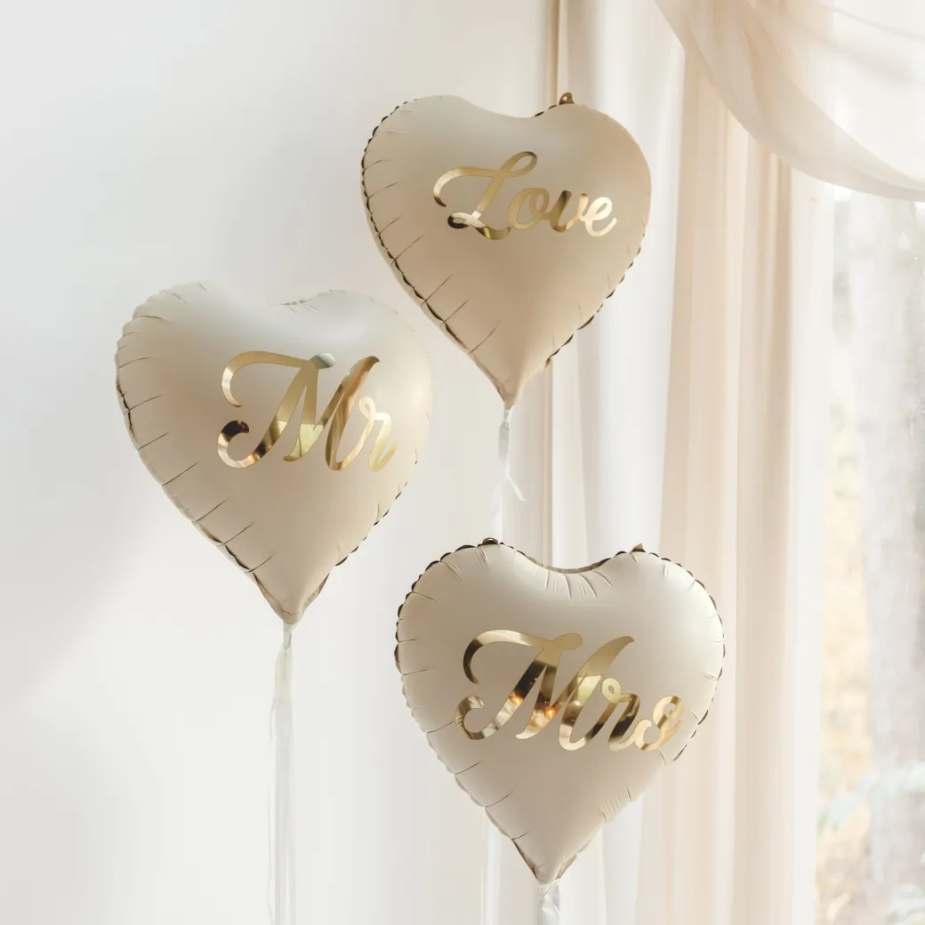Heliumballon-Geschenk "Love" Elegant