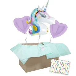 Heliumballon-Geschenk Magisches Einhorn