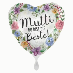 Heliumballon-Geschenk "Mutti, Du bist die Beste!"