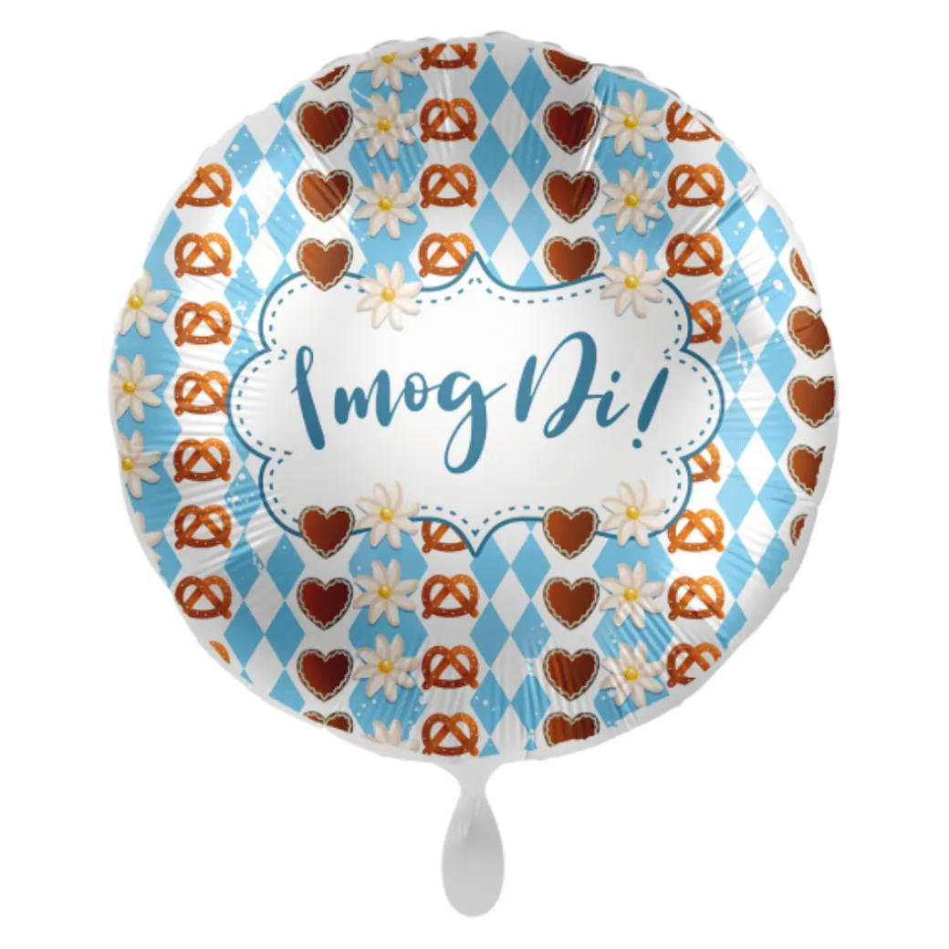 Heliumballon-Geschenk Oktoberfest "I mog Di!"