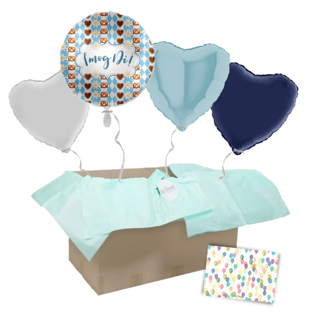 Heliumballon-Geschenk Oktoberfest "I mog Di!"