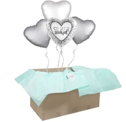 Heliumballon-Geschenk "Silberhochzeit"