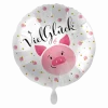 Heliumballon-Geschenk "Viel Glück" Schwein