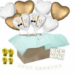 Heliumballon-Geschenk Wedding Set XL