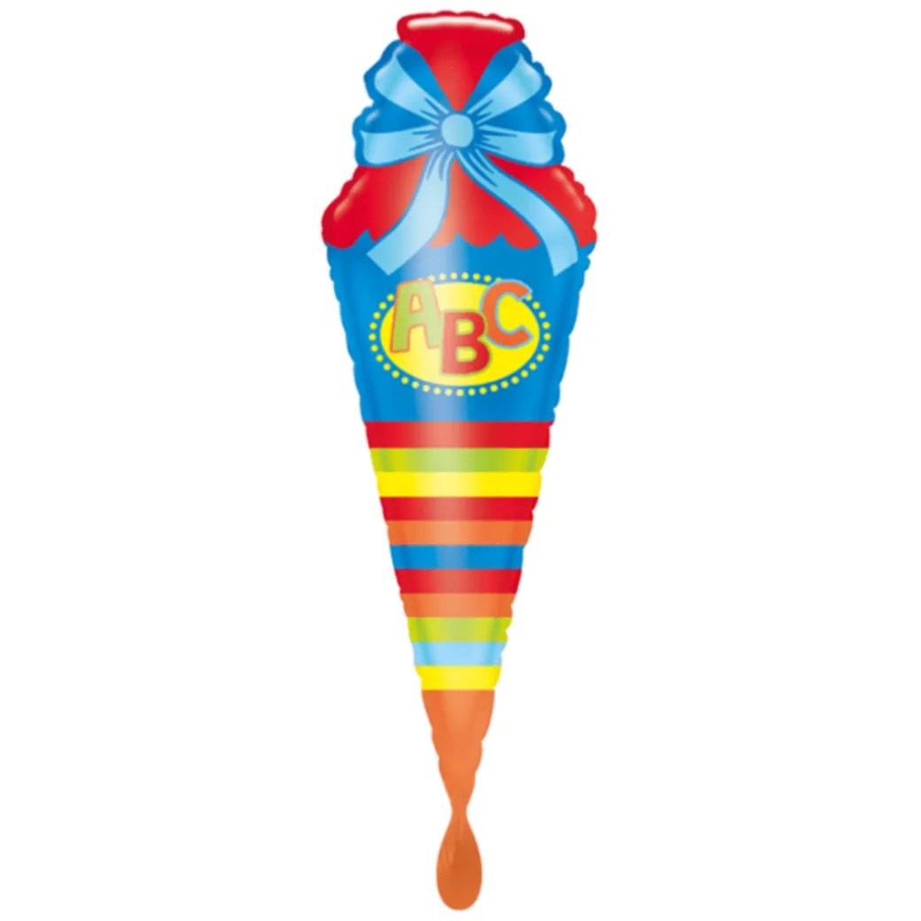 Heliumballon-Geschenk XXL Schultüte Blau