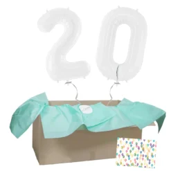 Heliumballon-Geschenk 2 XXL Wunschzahlen