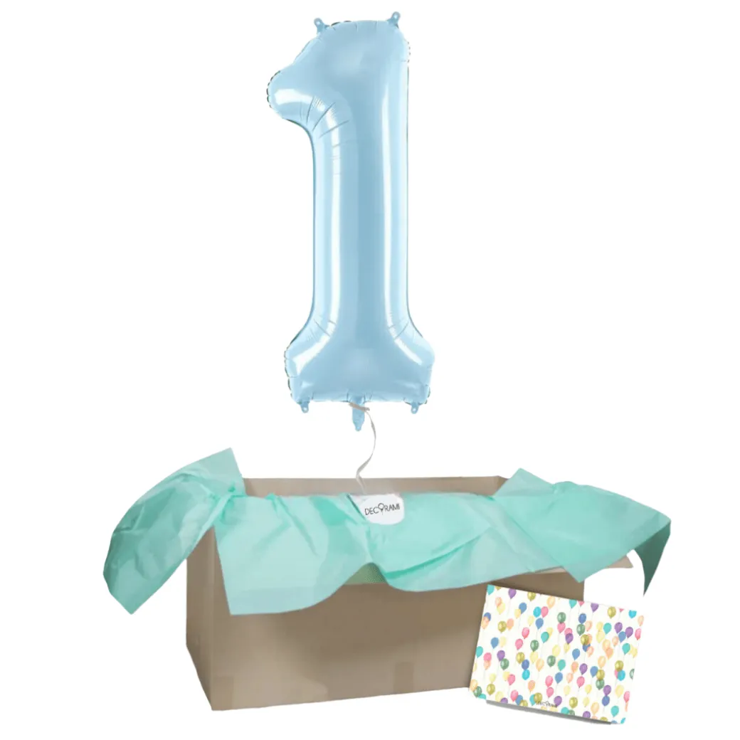 Heliumballon-Geschenk 1 XXL Wunschzahl