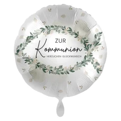 Heliumballon-Geschenk "Zur Kommunion - Herzlichen Glückwunsch"