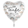 Heliumballon-Geschenk "Zur Taufe Alles Liebe"