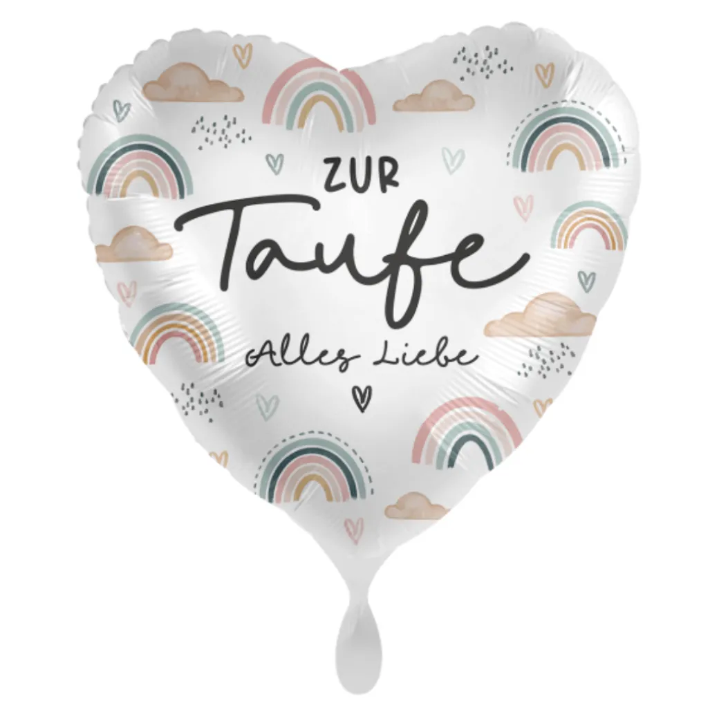 Heliumballon-Geschenk "Zur Taufe Alles Liebe"