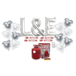 Helium-Set Hochzeitsdeko Plus