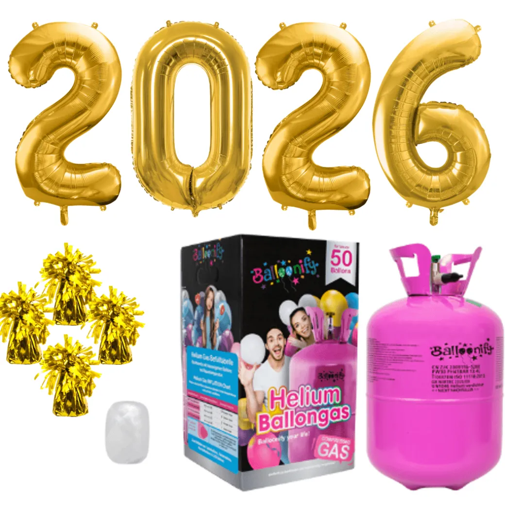 Helium-Set Silvester XXL "2026"