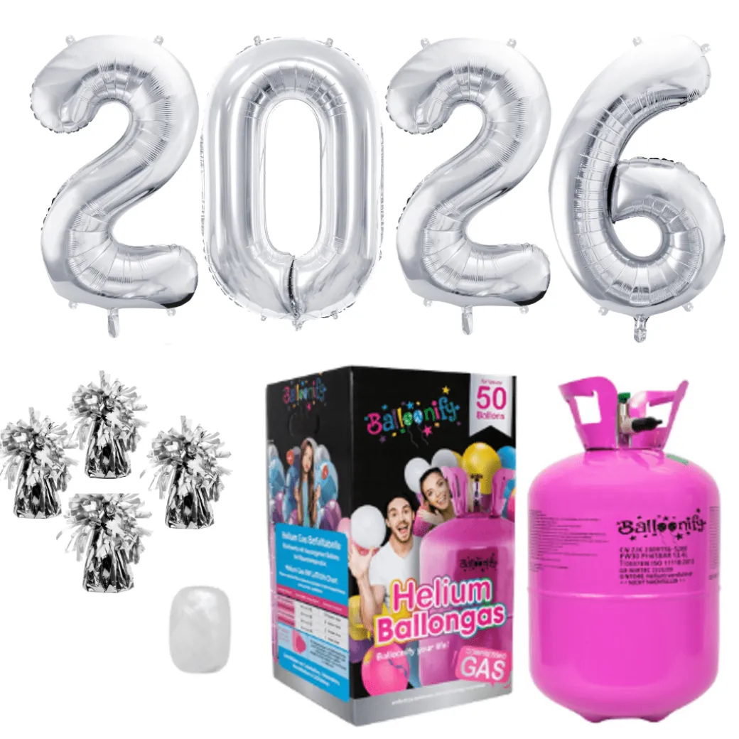 Helium-Set Silvester XXL "2026"