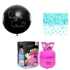 Helium-Set XXL Ballon Gender Reveal "Boy or Girl?" - It's a Boy!