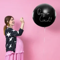Helium-Set XXL Ballon Gender Reveal "Boy or Girl?" - It's a Girl!