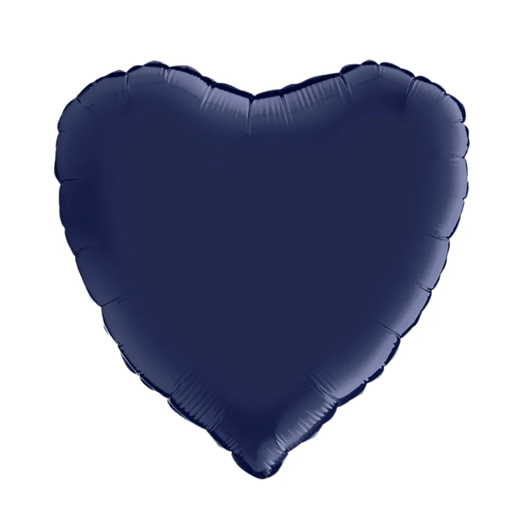 Herzballon Dunkelblau