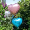 Herzballon Hellblau