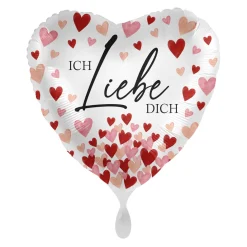 Herzballon "Ich liebe Dich" Herzchen