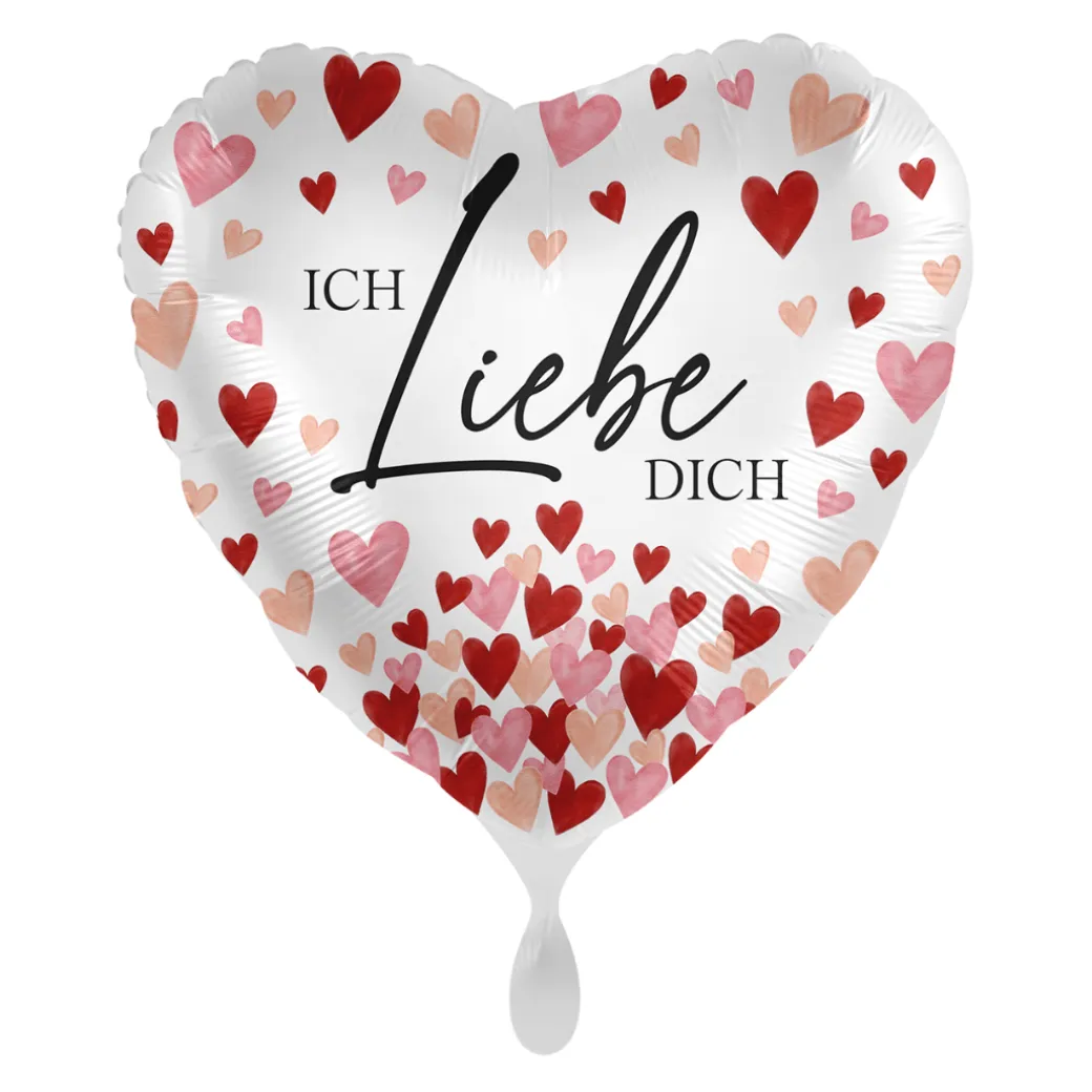 Herzballon "Ich liebe Dich" Herzchen