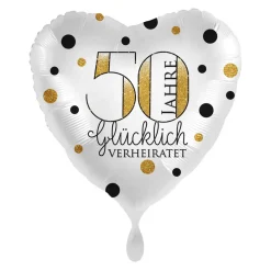 Herzballon "50 Jahre glücklich verheiratet"