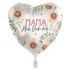 Herzballon "MAMA - Hab Dich lieb"