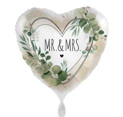 Herzballon "Mr. & Mrs."