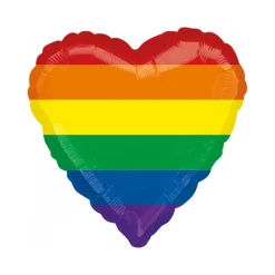 Herzballon Regenbogen