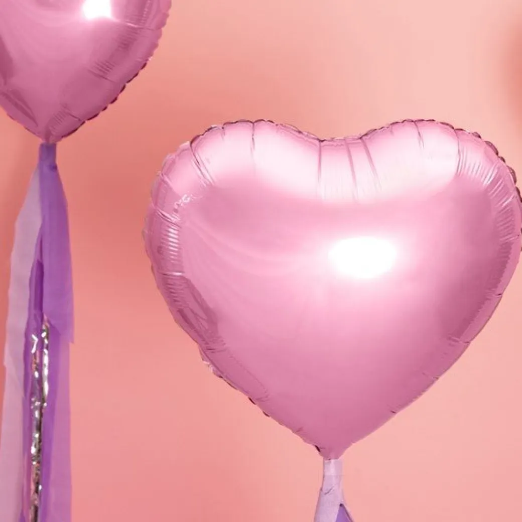 Herzballon Rosa