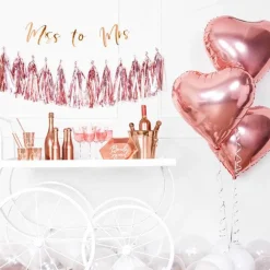 Herzballon Roségold