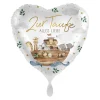 Herzballon "Zur Taufe - Alles Liebe"