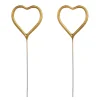 Herz-Wunderkerzen Gold 2 Stk.