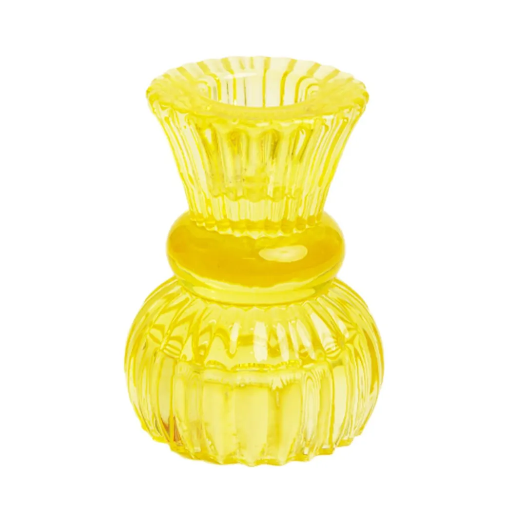 Kerzenständer 2-in-1 Gelb
