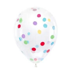 Konfetti-Ballons Ø 30cm Bunt 6 Stk.