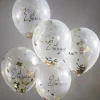 Konfetti-Ballons Ø 30 cm "Eid Mubarak" 5 Stk.