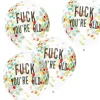Konfetti-Ballons Ø 30cm "Fuck You're Old" 5 Stk.