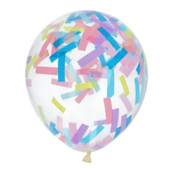Konfetti-Ballons Ø 30cm Pastell Streusel 4 Stk.