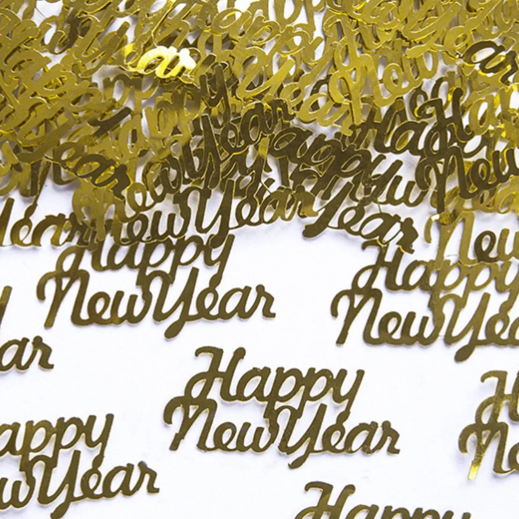 Konfetti "Happy New Year" Gold