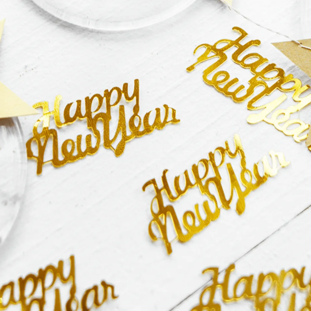 Konfetti "Happy New Year" Gold