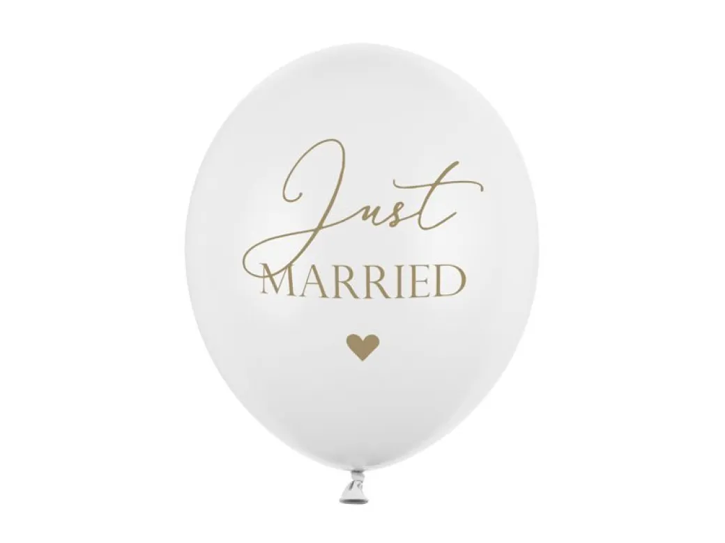 Latexballons "Just Married" 10 Stk.
