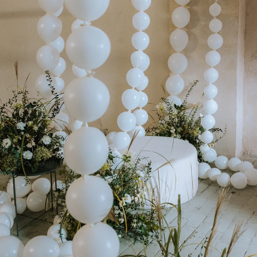 Linking Luftballon Ø 33cm Weiß 20 Stk.