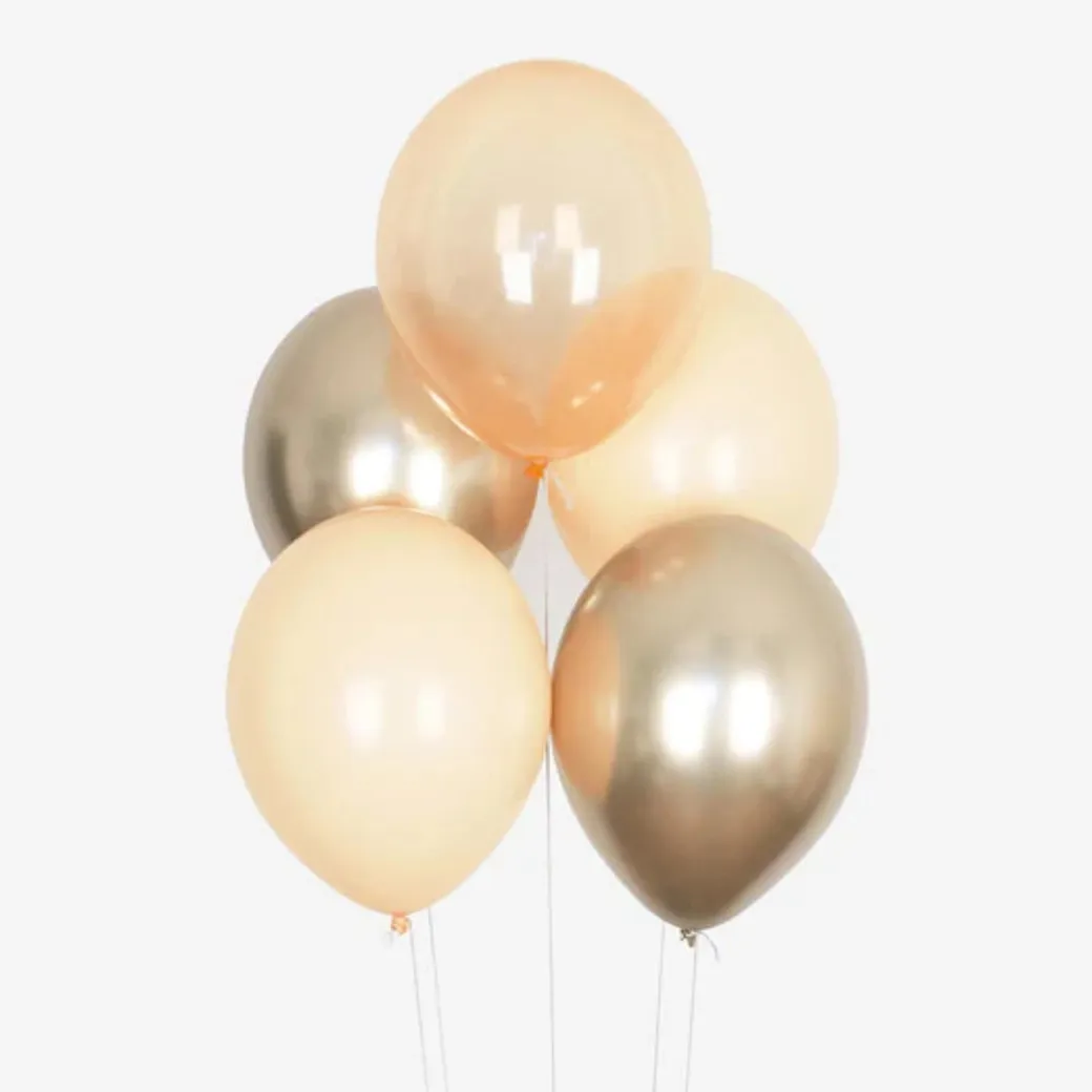 Luftballon Ø 30cm Apricot Mix 10 Stk.