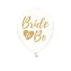 Luftballon Ø 30cm "Bride to Be" Gold 6 Stk.