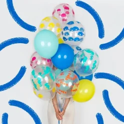 Luftballon Ø 30cm Fische Mix 5 Stk.