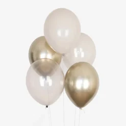 Luftballon Ø 30cm Gold Mix 10 Stk.